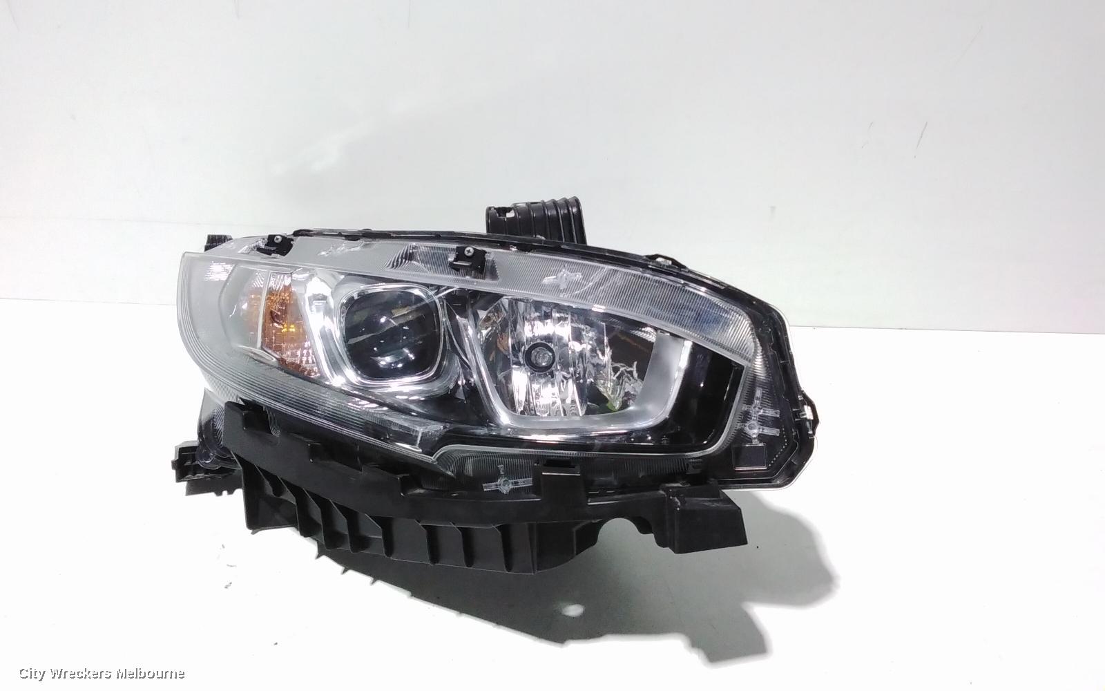 HONDA CIVIC RIGHT HEADLAMP, 10TH GEN, HATCH/SEDAN, HALOGEN TYPE, 05/2016 ONWARDS