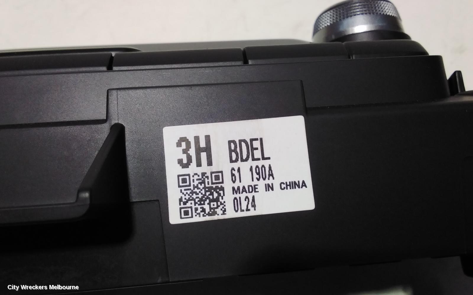 MAZDA 3 HEATER/AC CONTROLS, SINGLE ZONE CLIMATE TYPE, BP, 03/2019 ONWARDS