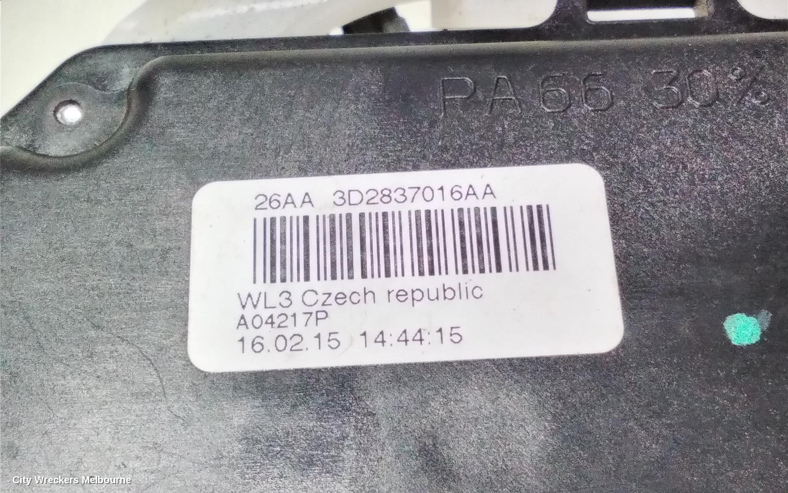 VOLKSWAGEN CADDY DOOR/BOOT/GATE LOCK, RIGHT FRONT DOOR LOCK, 2K, 08/2010 - 06/2015