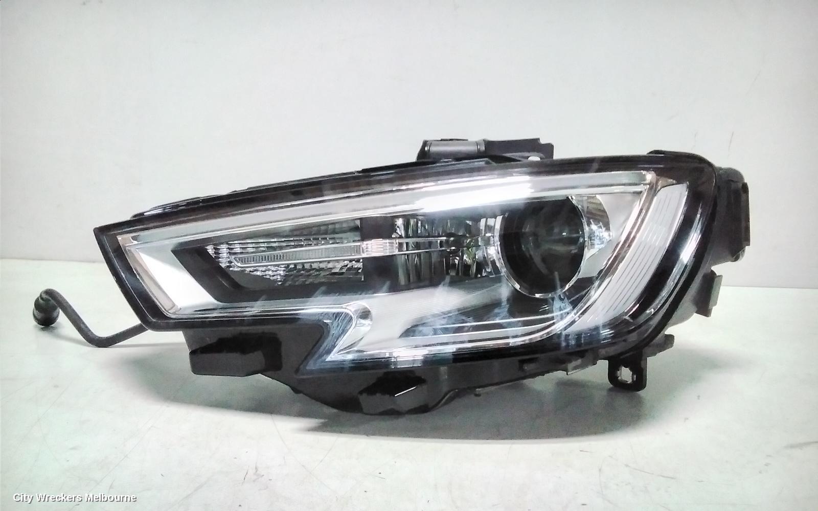 AUDI A3 LEFT HEADLAMP, 8V, HATCH/SEDAN/CABRIO, XENON TYPE, 05/2016 - 10/2020