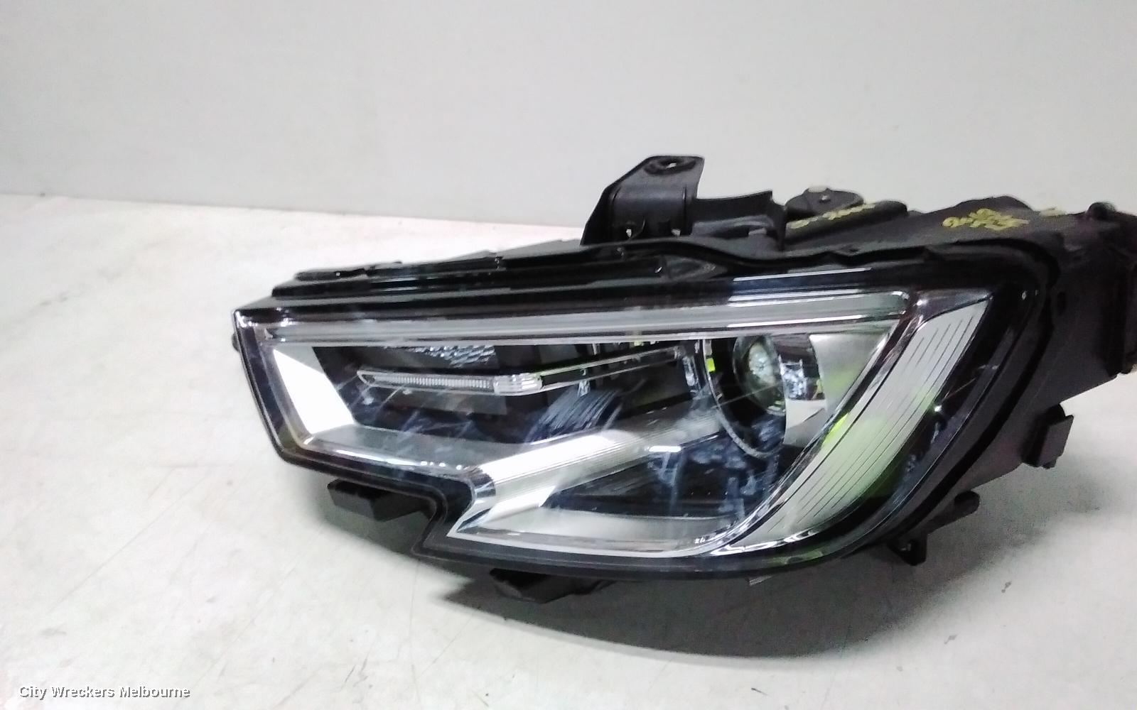 AUDI A3 LEFT HEADLAMP, 8V, HATCH/SEDAN/CABRIO, XENON TYPE, 05/2016 - 10/2020