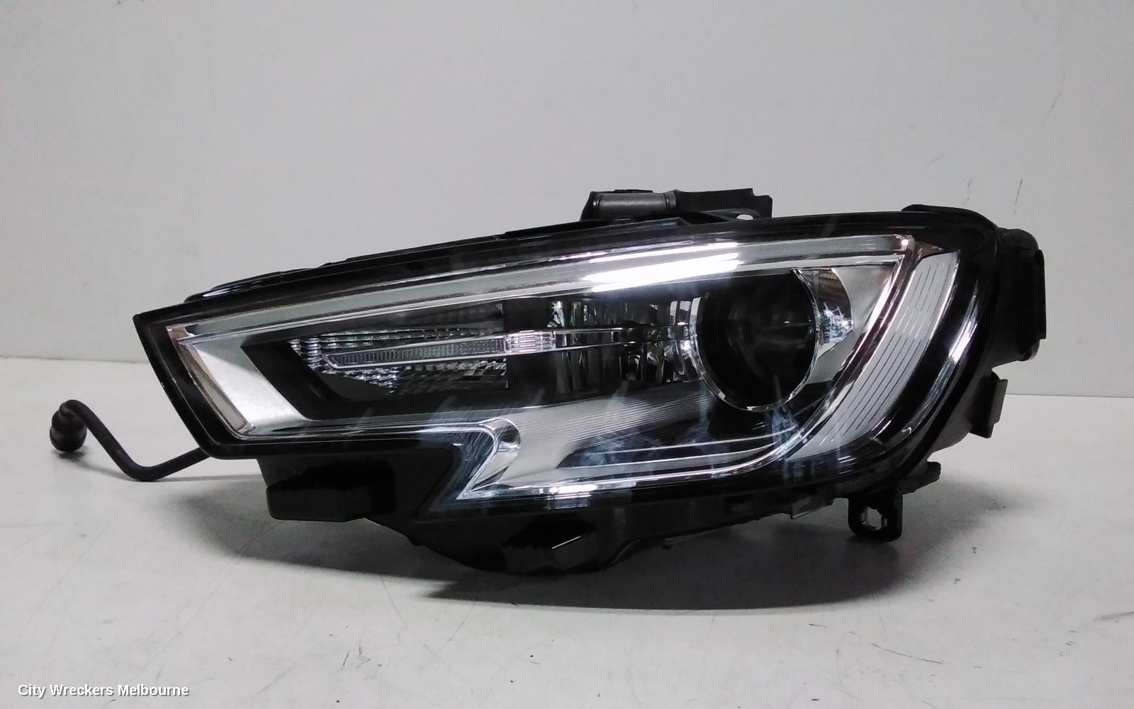 AUDI A3 LEFT HEADLAMP, 8V, HATCH/SEDAN/CABRIO, XENON TYPE, 05/2016 - 10/2020
