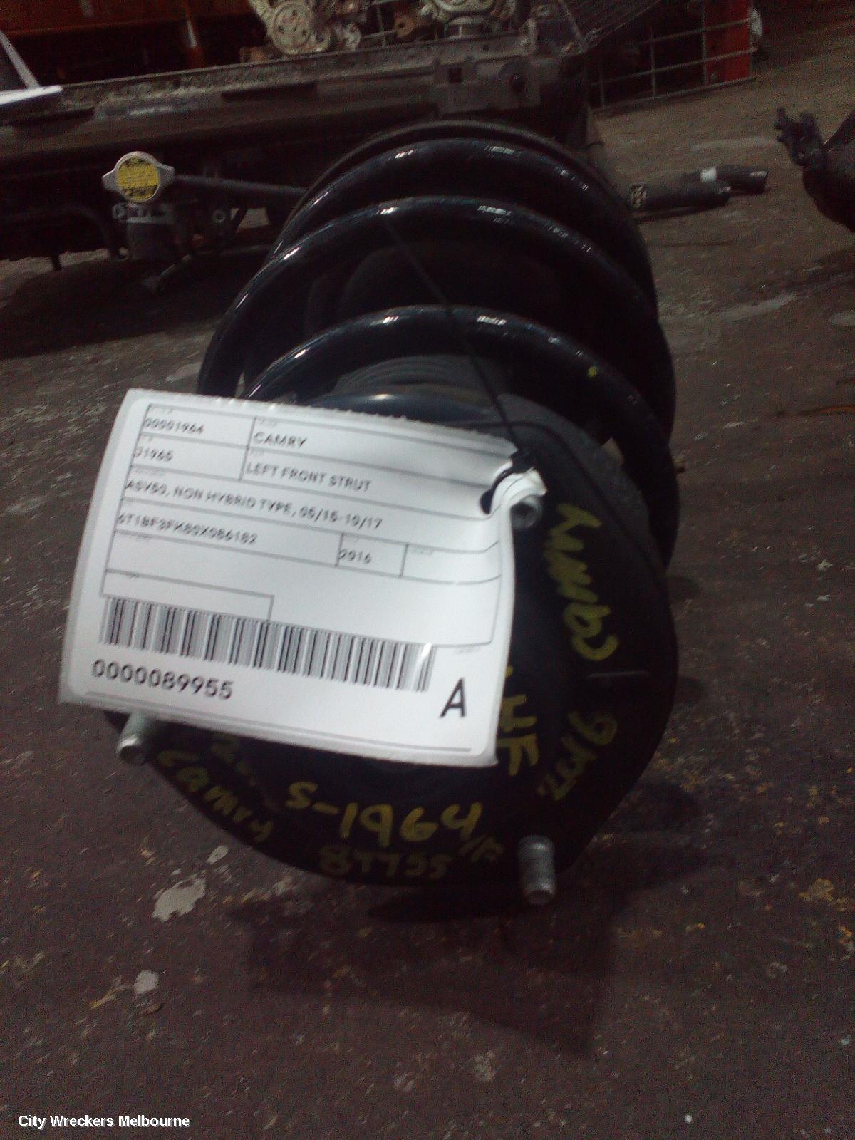 TOYOTA CAMRY LEFT FRONT STRUT, ASV50, NON HYBRID TYPE, 05/2015 - 10/2017
