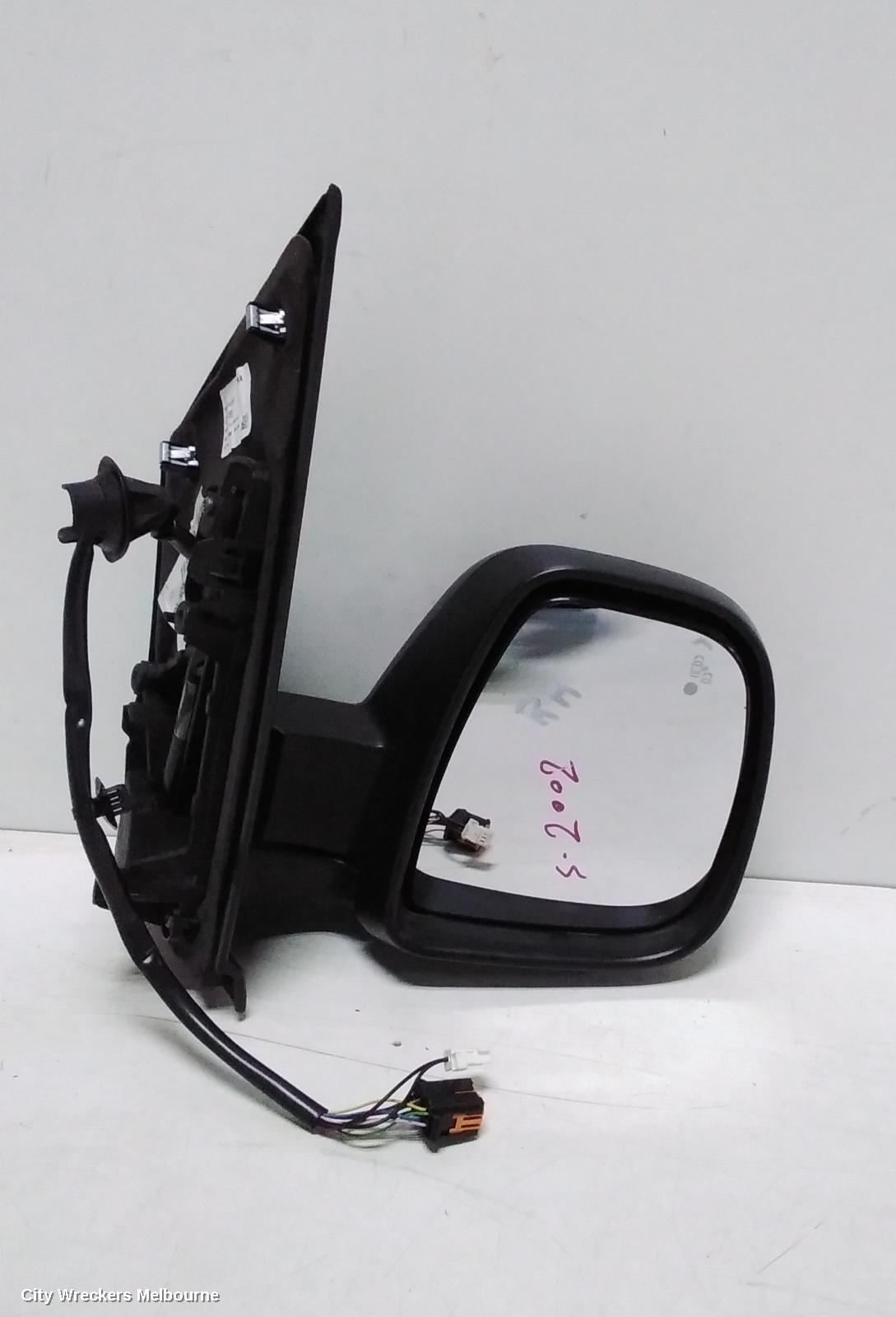 PEUGEOT EXPERT RIGHT DOOR MIRROR, K0, MANUAL FOLD, MATTE BLACK, NON BLIND SPOT TYPE, 04/2018 ONWARDS