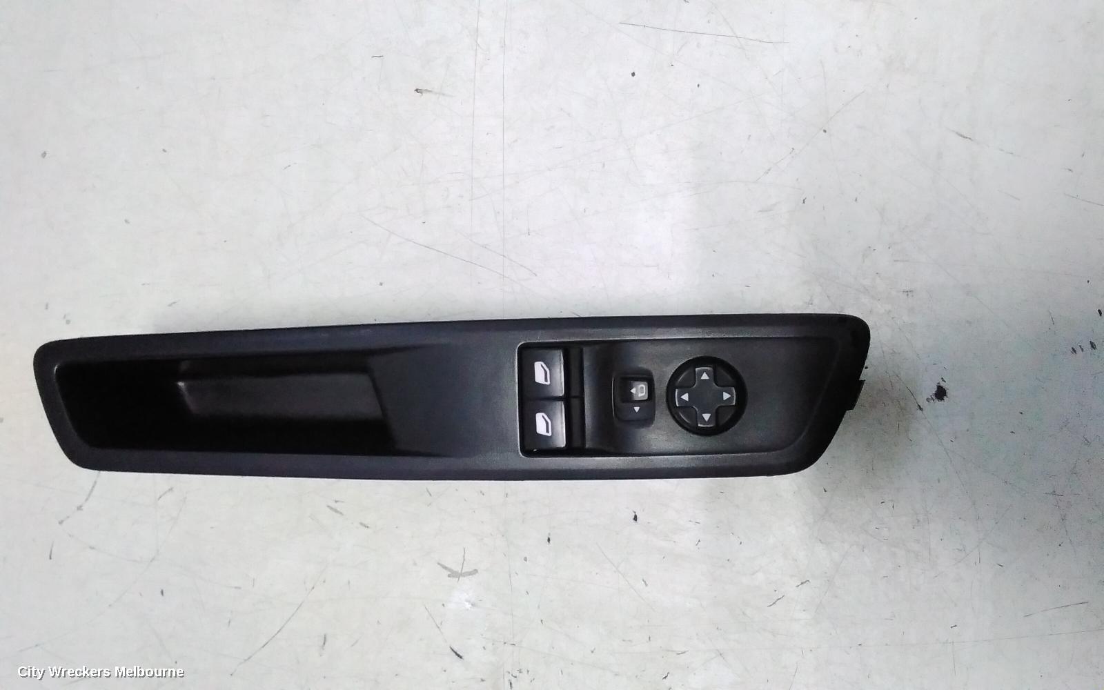 PEUGEOT EXPERT PWR DR WIND SWITCH, K0, RH FRONT (MASTER SWITCH), W/ MANUAL FOLD MIRROR TYPE, 04/2018 ONWARDS