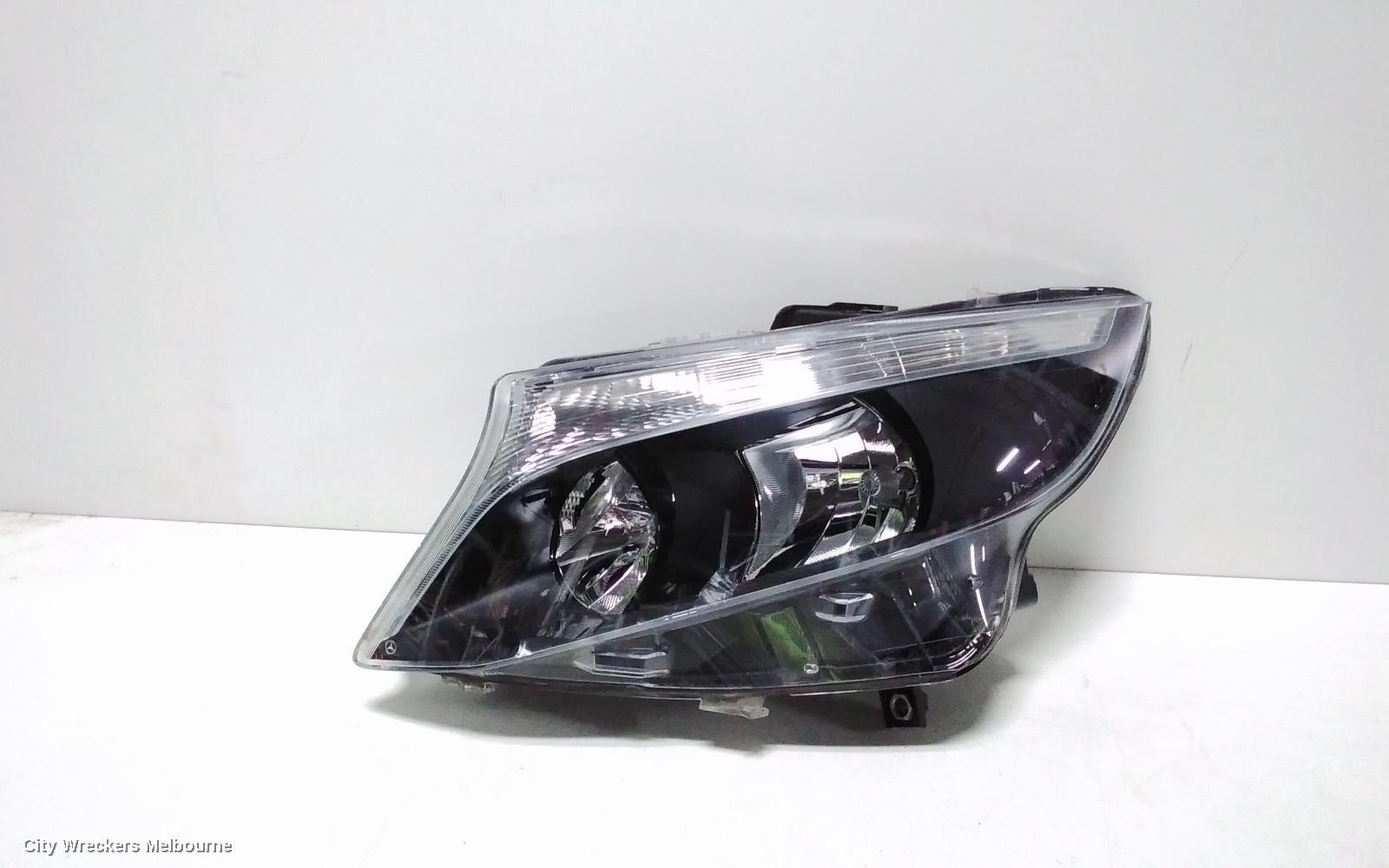 MERCEDES VITO LEFT HEADLAMP, 447, HALOGEN, BLACK INSERT TYPE, 03/2015 ONWARDS
