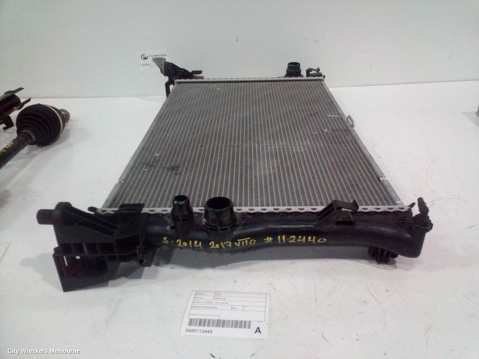 MERCEDES VITO RADIATOR, AUTO, 2.1, DIESEL, 447, 03/2015 ONWARDS