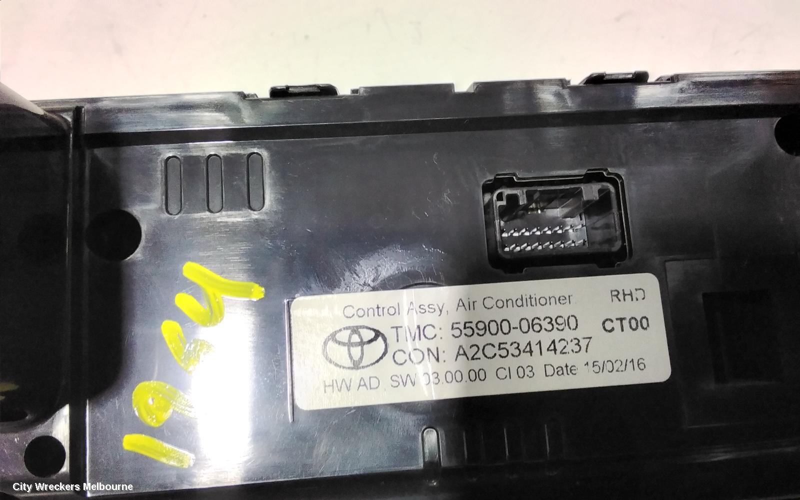 TOYOTA CAMRY HEATER/AC CONTROLS, ASV50/AVV50, STANDARD TYPE, 12/2011 - 10/2017
