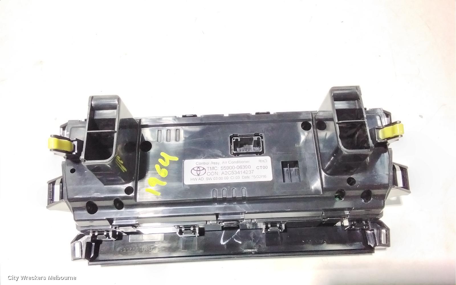 TOYOTA CAMRY HEATER/AC CONTROLS, ASV50/AVV50, STANDARD TYPE, 12/2011 - 10/2017