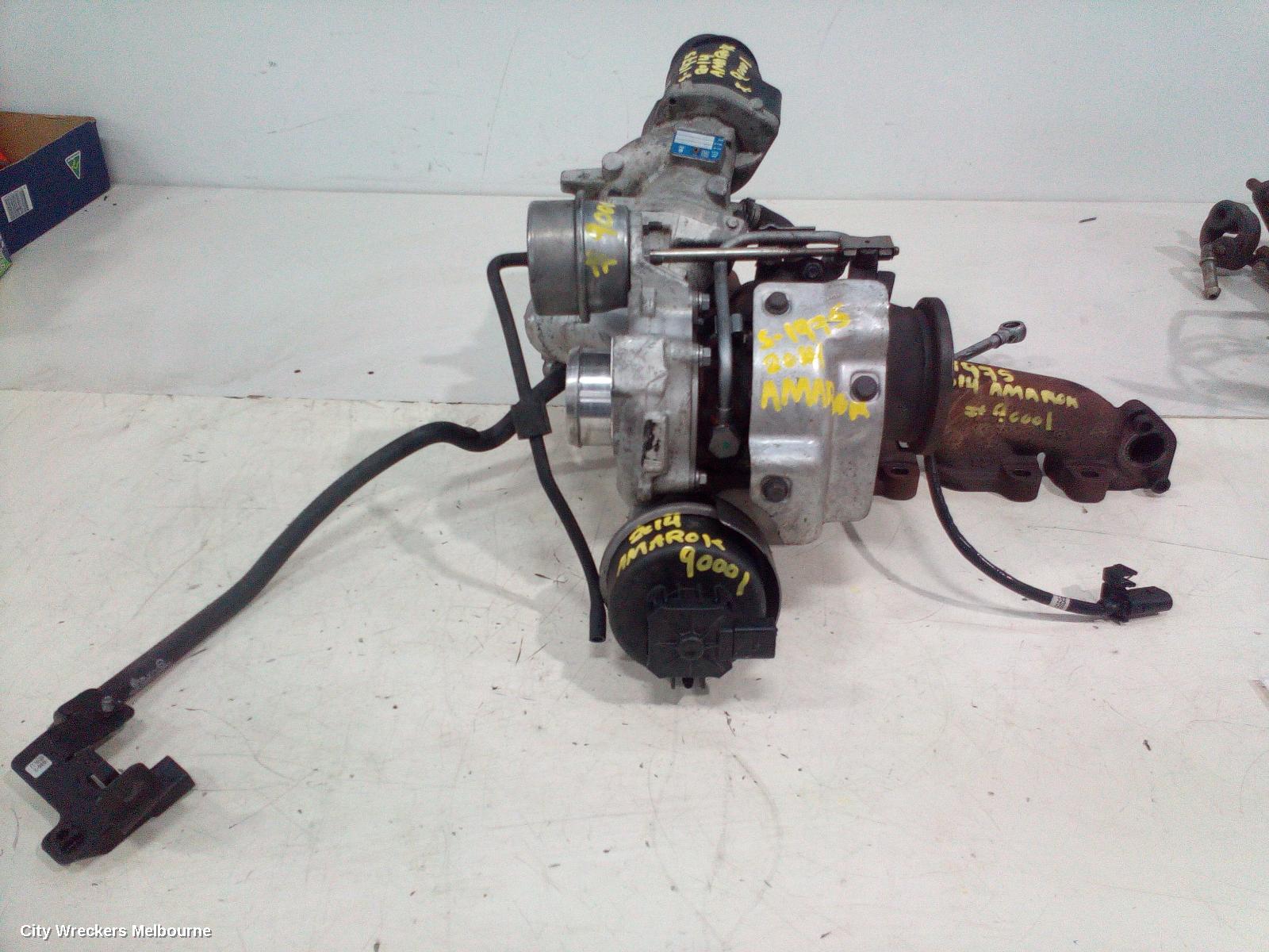 VOLKSWAGEN AMAROK TURBO SUPERCHARGER, LOWER TURBO ONLY, DIESEL, 2.0, CNEA/CSHA CODE, 2H, 12/2010