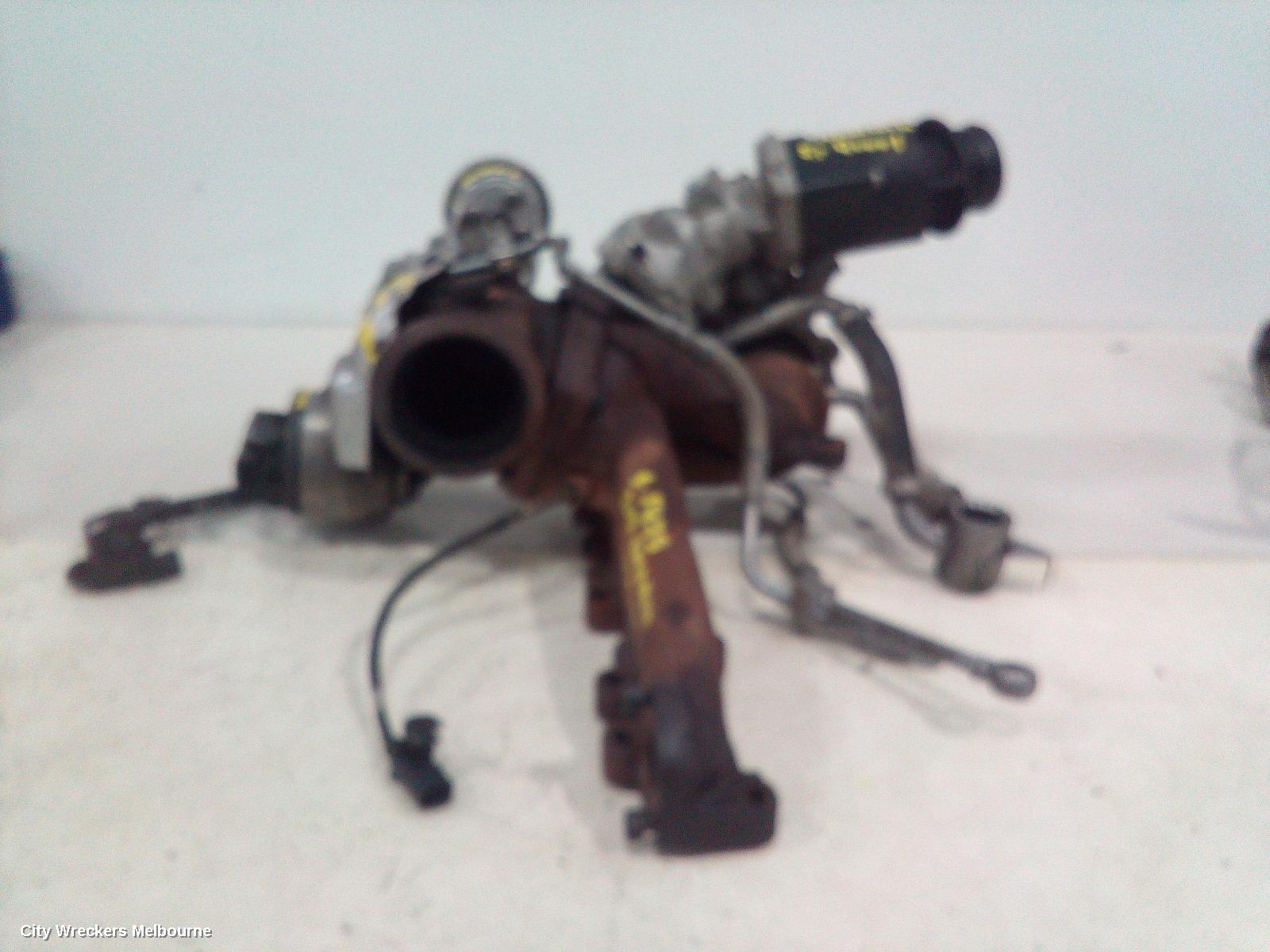 VOLKSWAGEN AMAROK TURBO SUPERCHARGER, LOWER TURBO ONLY, DIESEL, 2.0, CNEA/CSHA CODE, 2H, 12/2010