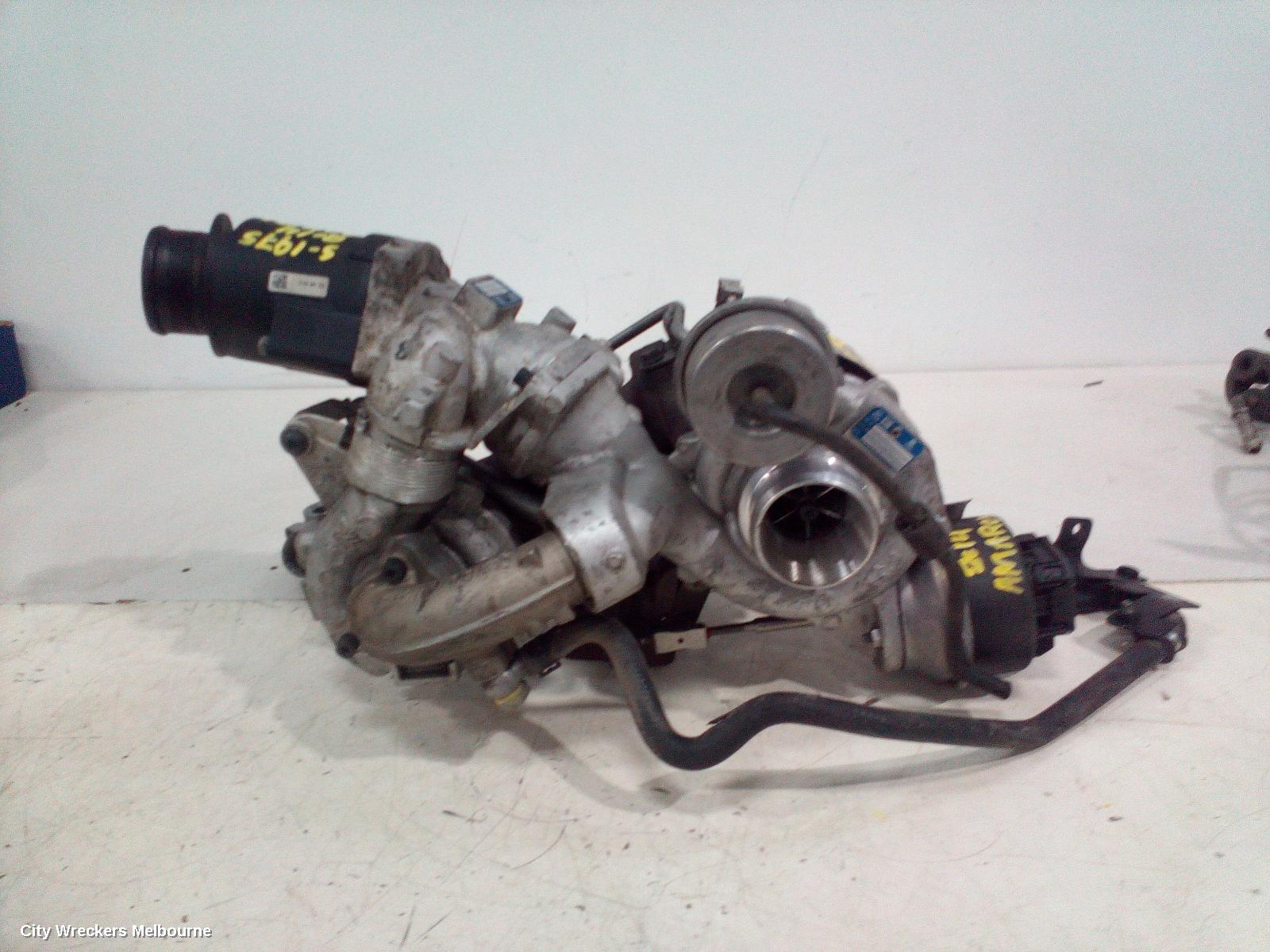 VOLKSWAGEN AMAROK TURBO SUPERCHARGER, LOWER TURBO ONLY, DIESEL, 2.0, CNEA/CSHA CODE, 2H, 12/2010