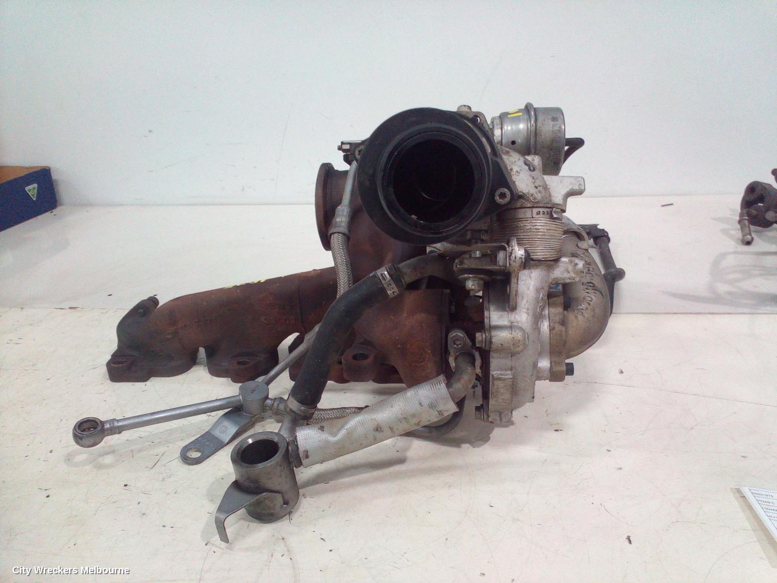 VOLKSWAGEN AMAROK TURBO SUPERCHARGER, LOWER TURBO ONLY, DIESEL, 2.0, CNEA/CSHA CODE, 2H, 12/2010