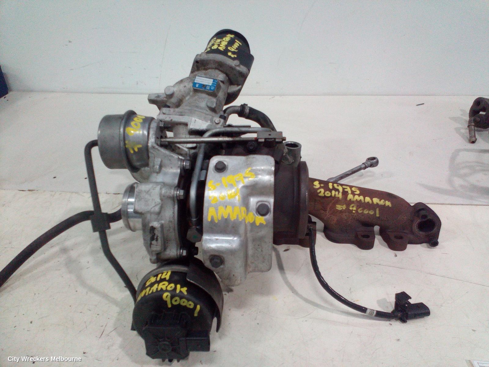 VOLKSWAGEN AMAROK TURBO SUPERCHARGER, LOWER TURBO ONLY, DIESEL, 2.0, CNEA/CSHA CODE, 2H, 12/2010