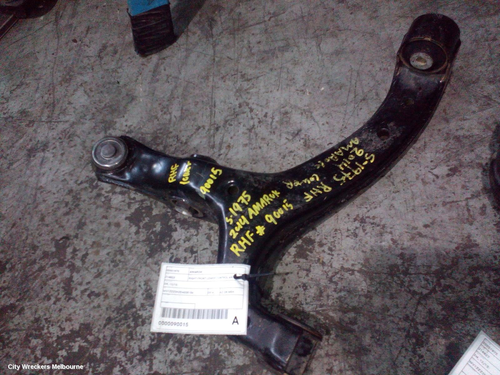 VOLKSWAGEN AMAROK RIGHT FRONT LOWER CONTROL ARM, 2H, 12/2010 ONWARDS