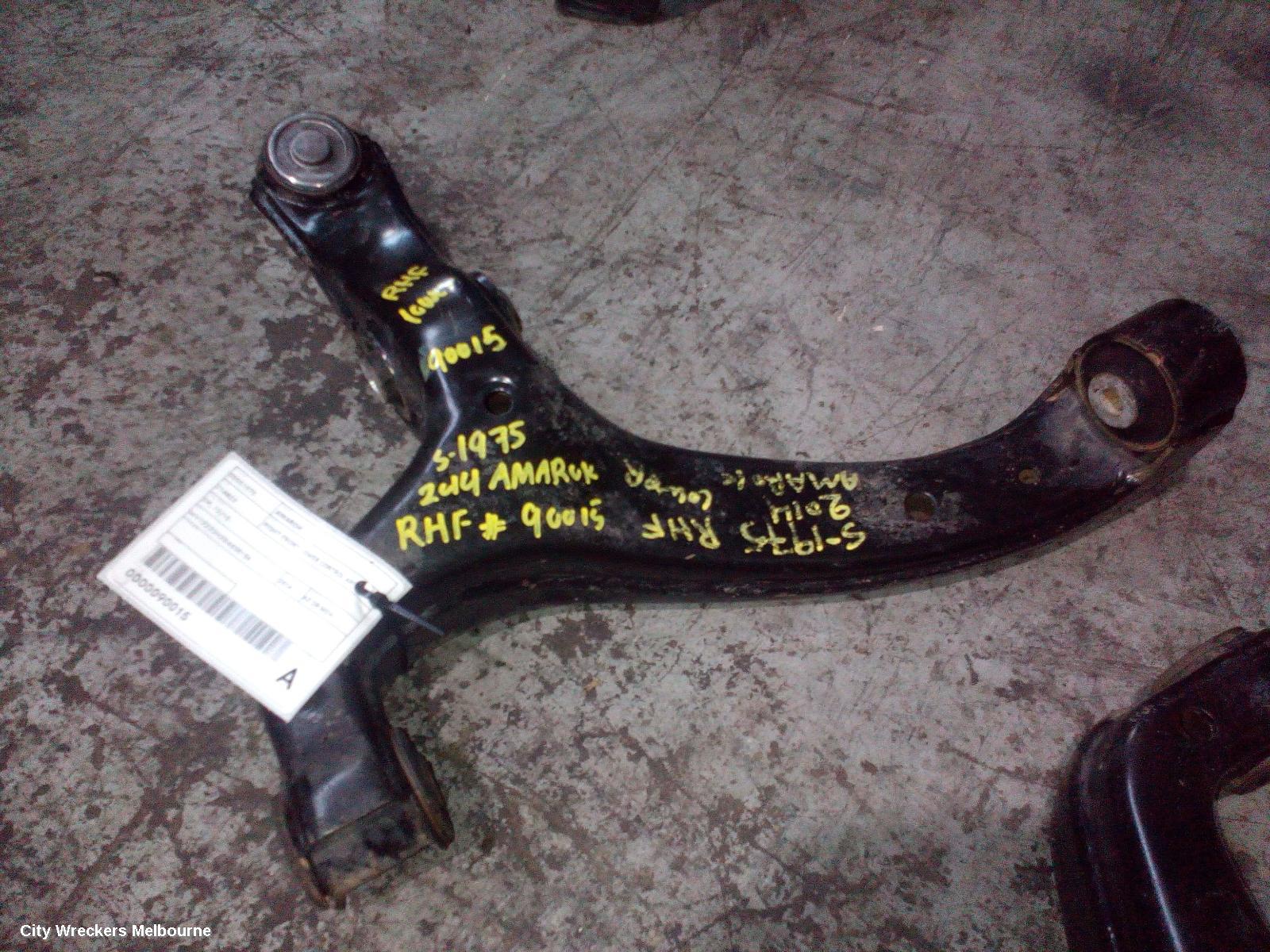 VOLKSWAGEN AMAROK RIGHT FRONT LOWER CONTROL ARM, 2H, 12/2010 ONWARDS