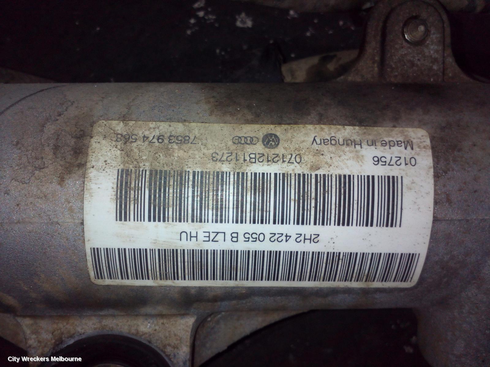 VOLKSWAGEN AMAROK STEERING BOX/RACK, 2H, HYDRAULIC, 12/2010 ONWARDS