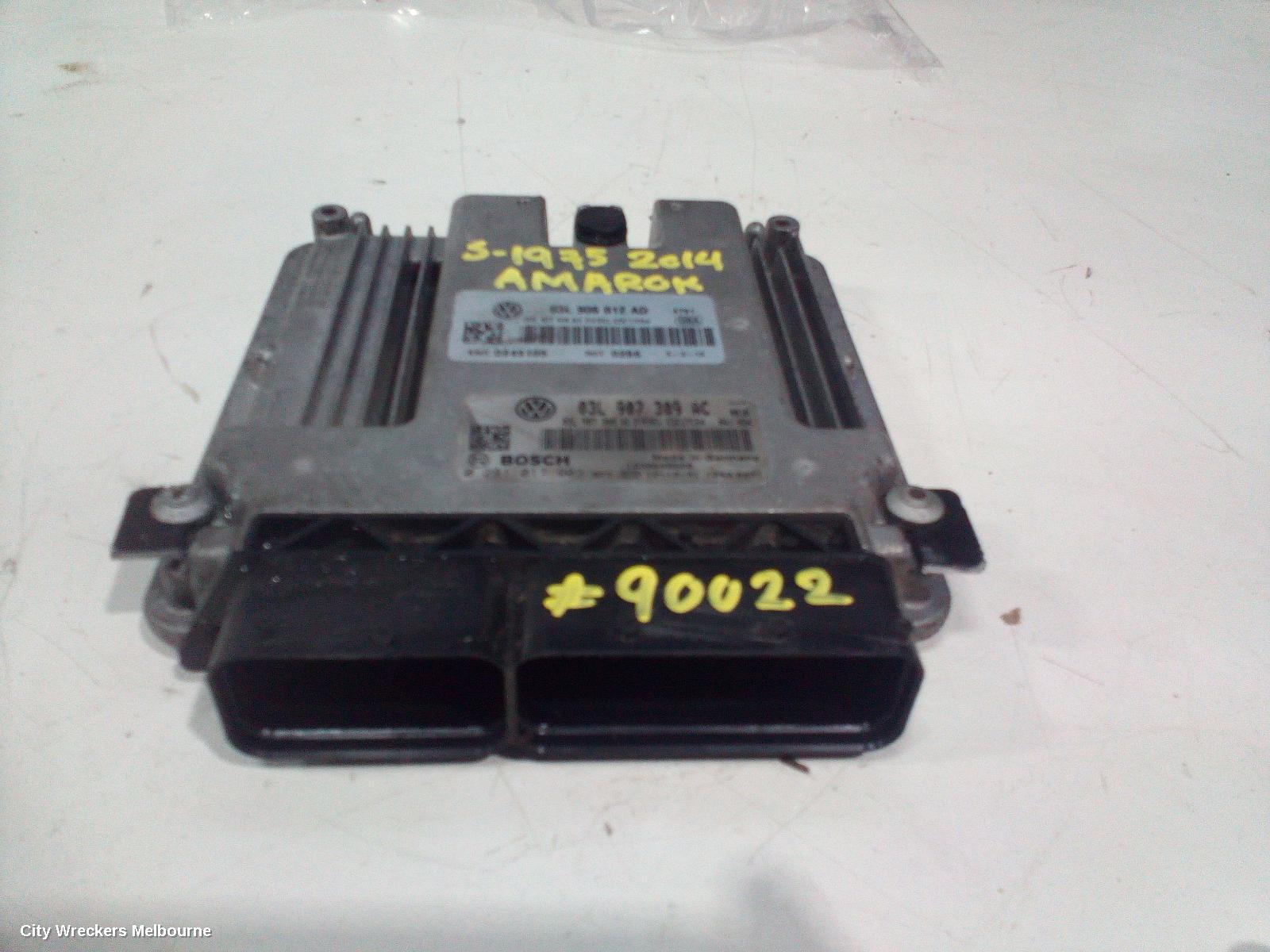 VOLKSWAGEN AMAROK ECU, ENGINE ECU, 4WD, DIESEL, MANUAL T/M, P/N 03L906012AD, ECU ONLY, 2H, 12/2010 ONWARDS