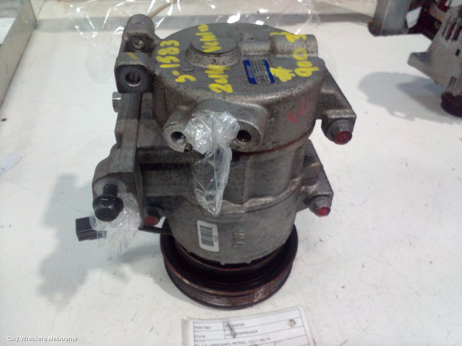 HYUNDAI VELOSTER A/C COMPRESSOR, FS, 1.6, G4FD/G4FJ, PETROL, 12/2011 - 02/2014