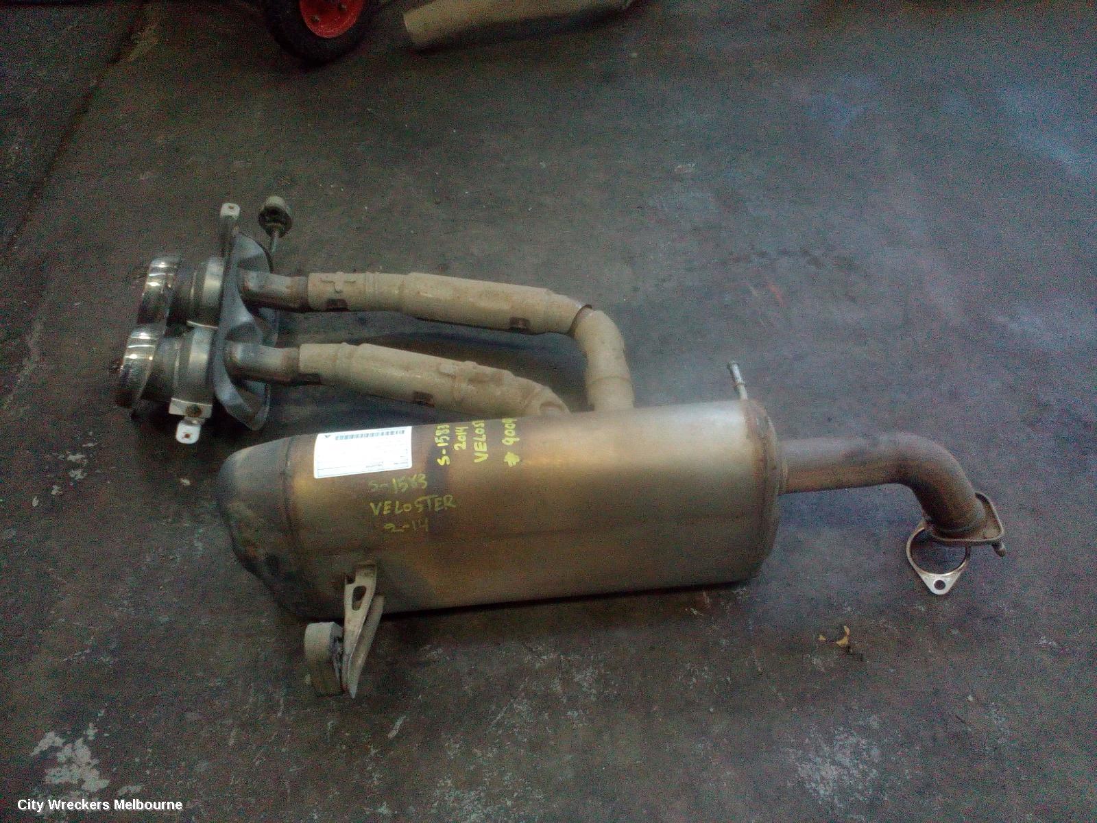 HYUNDAI VELOSTER EXHAUST SYSTEM, FS, 10/2011 - 08/2019