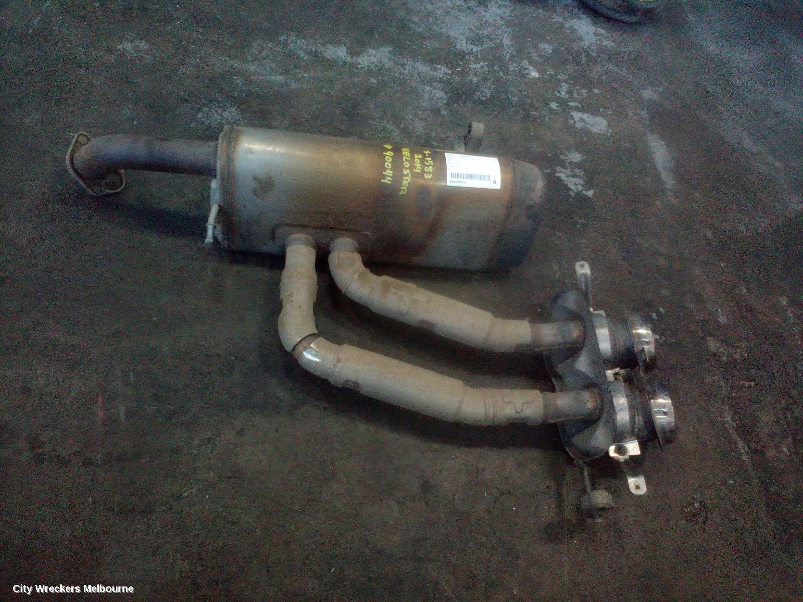 HYUNDAI VELOSTER EXHAUST SYSTEM, FS, 10/2011 - 08/2019