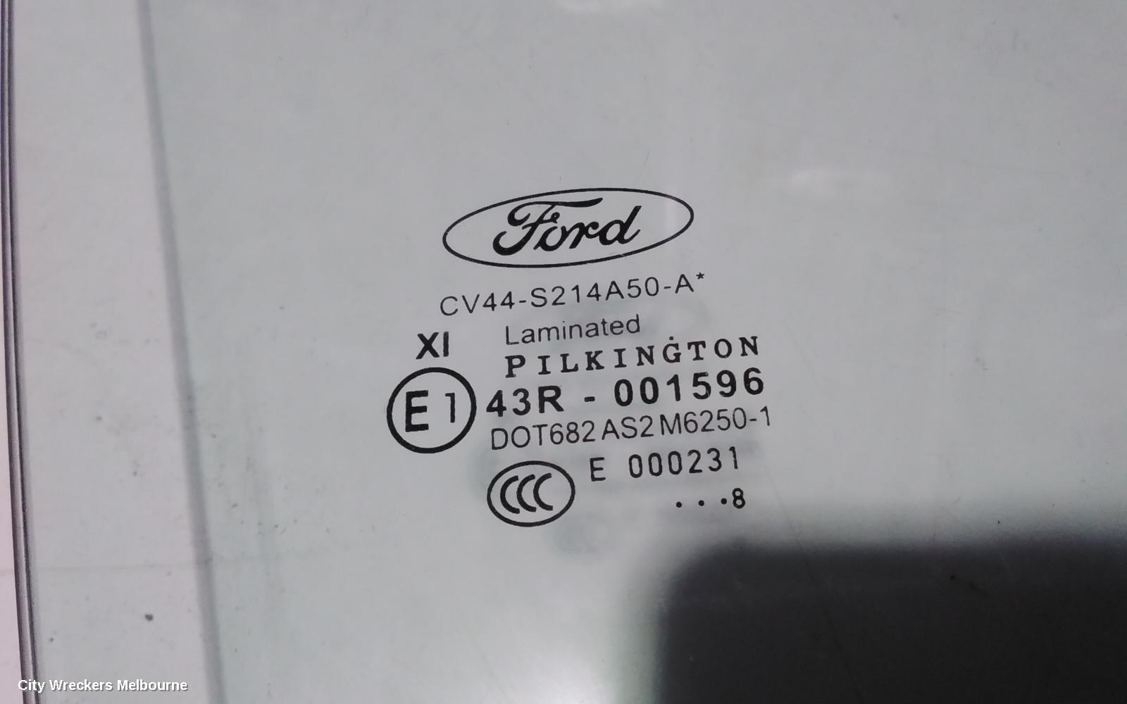 FORD ESCAPE RIGHT FRONT DOOR WINDOW, ZG, STANDARD TINT TYPE, 09/2016 - 05/2020