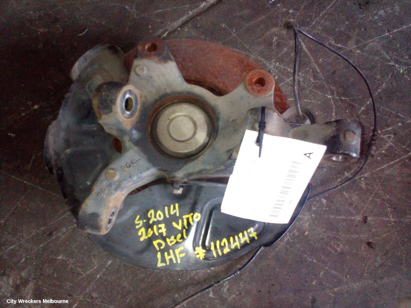 MERCEDES VITO LEFT FRONT HUB ASSEMBLY, RWD, 447, 03/2015 ONWARDS