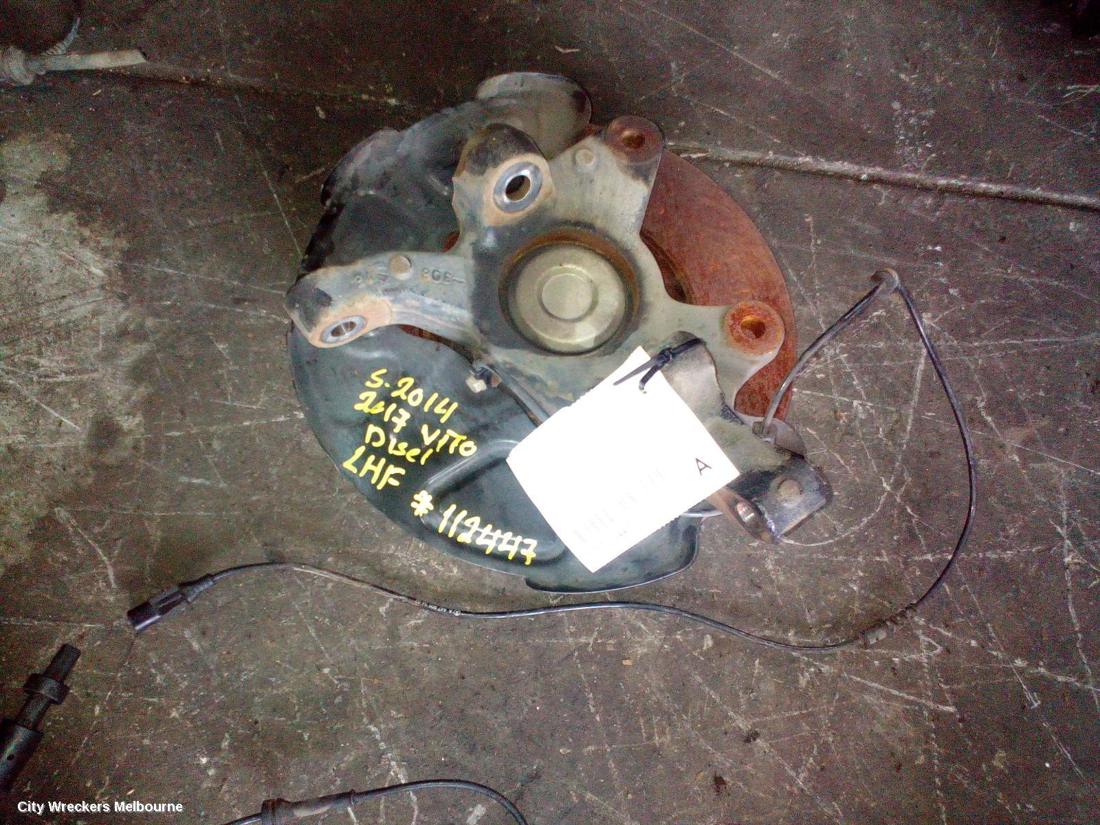 MERCEDES VITO LEFT FRONT HUB ASSEMBLY, RWD, 447, 03/2015 ONWARDS