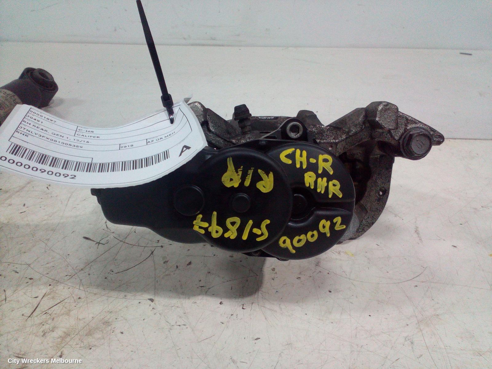 TOYOTA C-HR CALIPER, RH REAR, GEN 1, 12/2016 ONWARDS