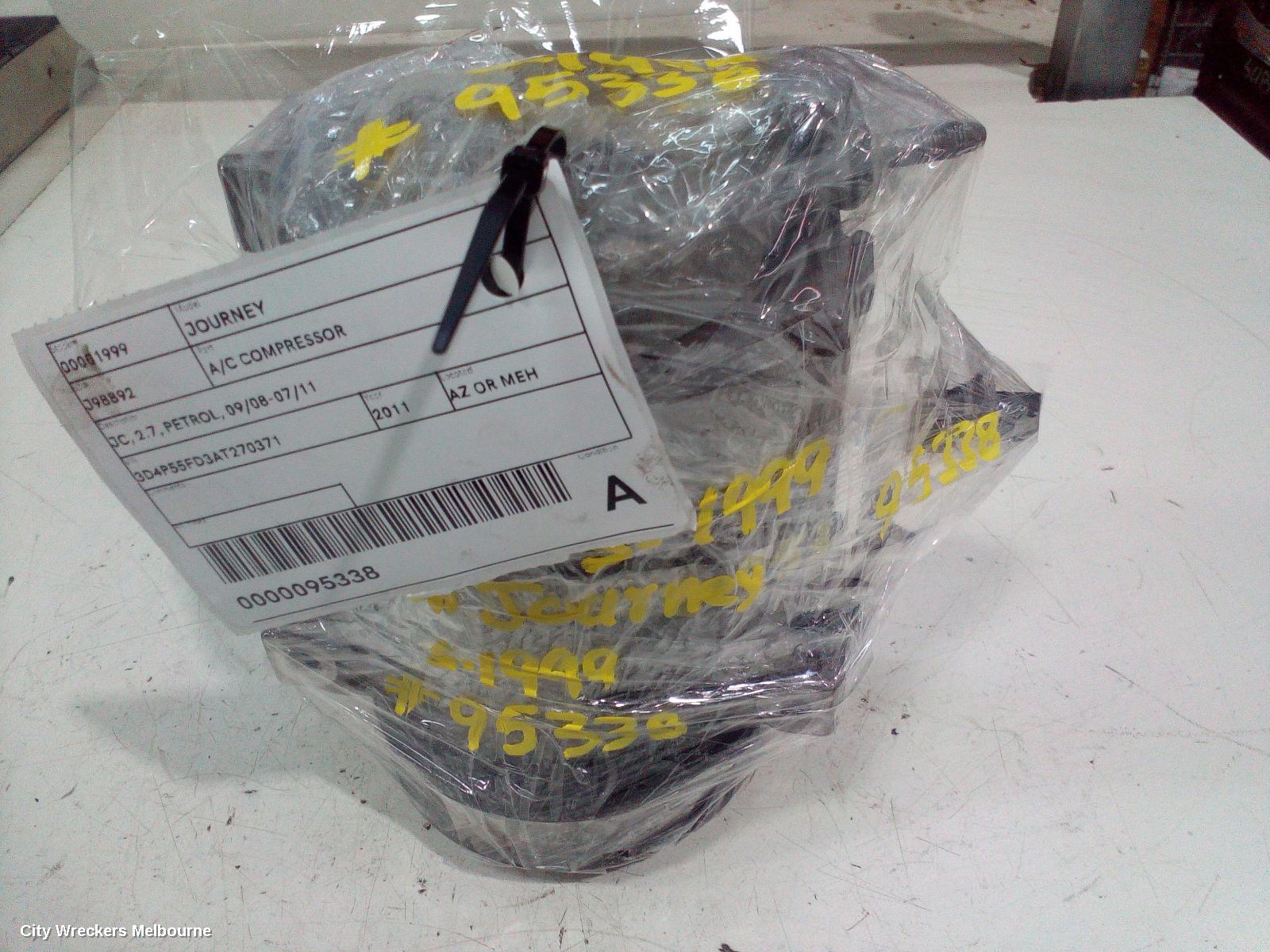 DODGE JOURNEY A/C COMPRESSOR, JC, 2.7, PETROL, 09/2008 - 07/2011