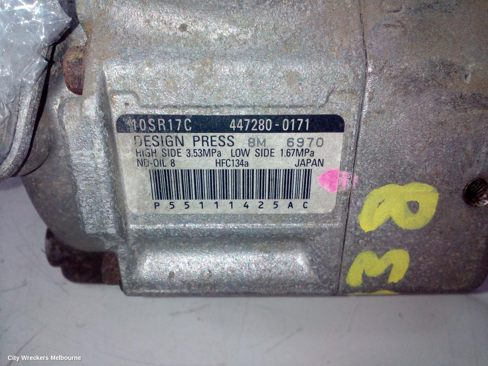 DODGE JOURNEY A/C COMPRESSOR, JC, 2.7, PETROL, 09/2008 - 07/2011
