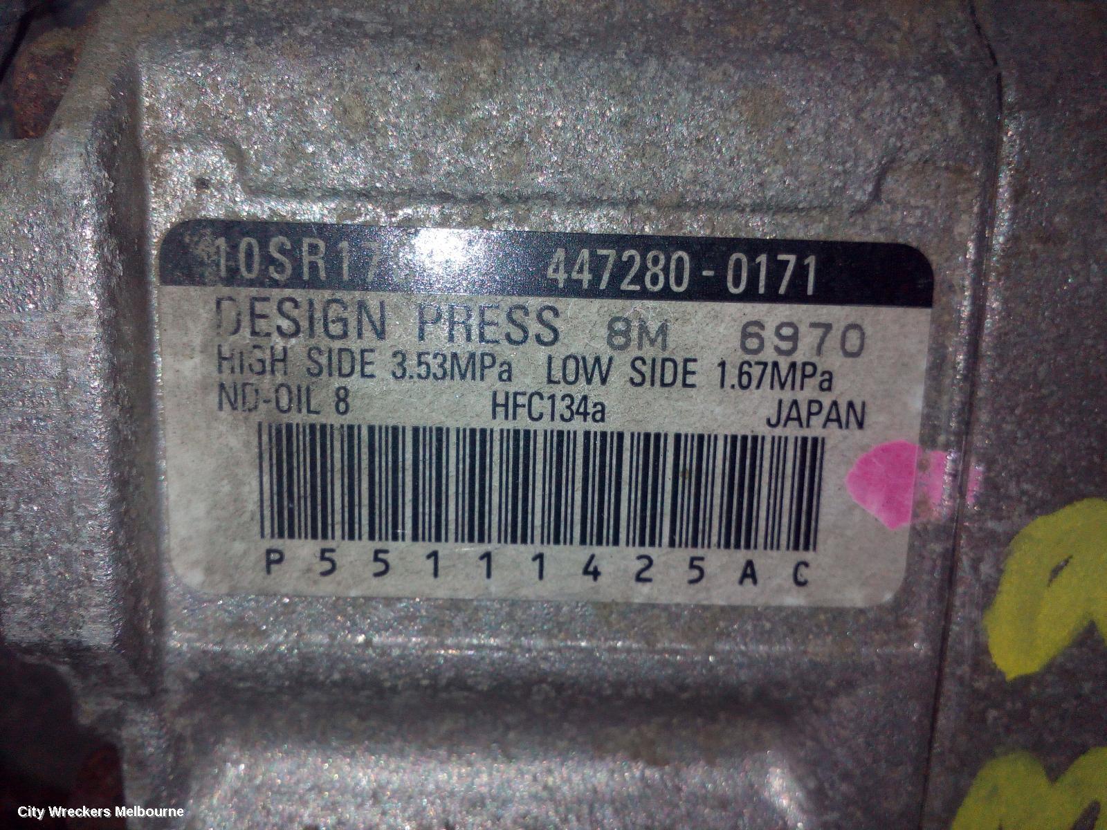 DODGE JOURNEY A/C COMPRESSOR, JC, 2.7, PETROL, 09/2008 - 07/2011