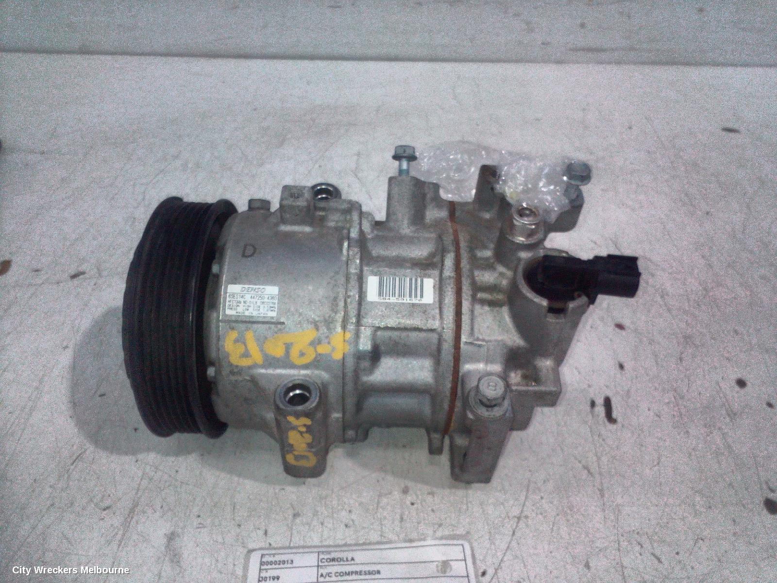 TOYOTA COROLLA A/C COMPRESSOR, MZEA12R, 2.0, M20A-FKS, PETROL, 07/2018 ONWARDS