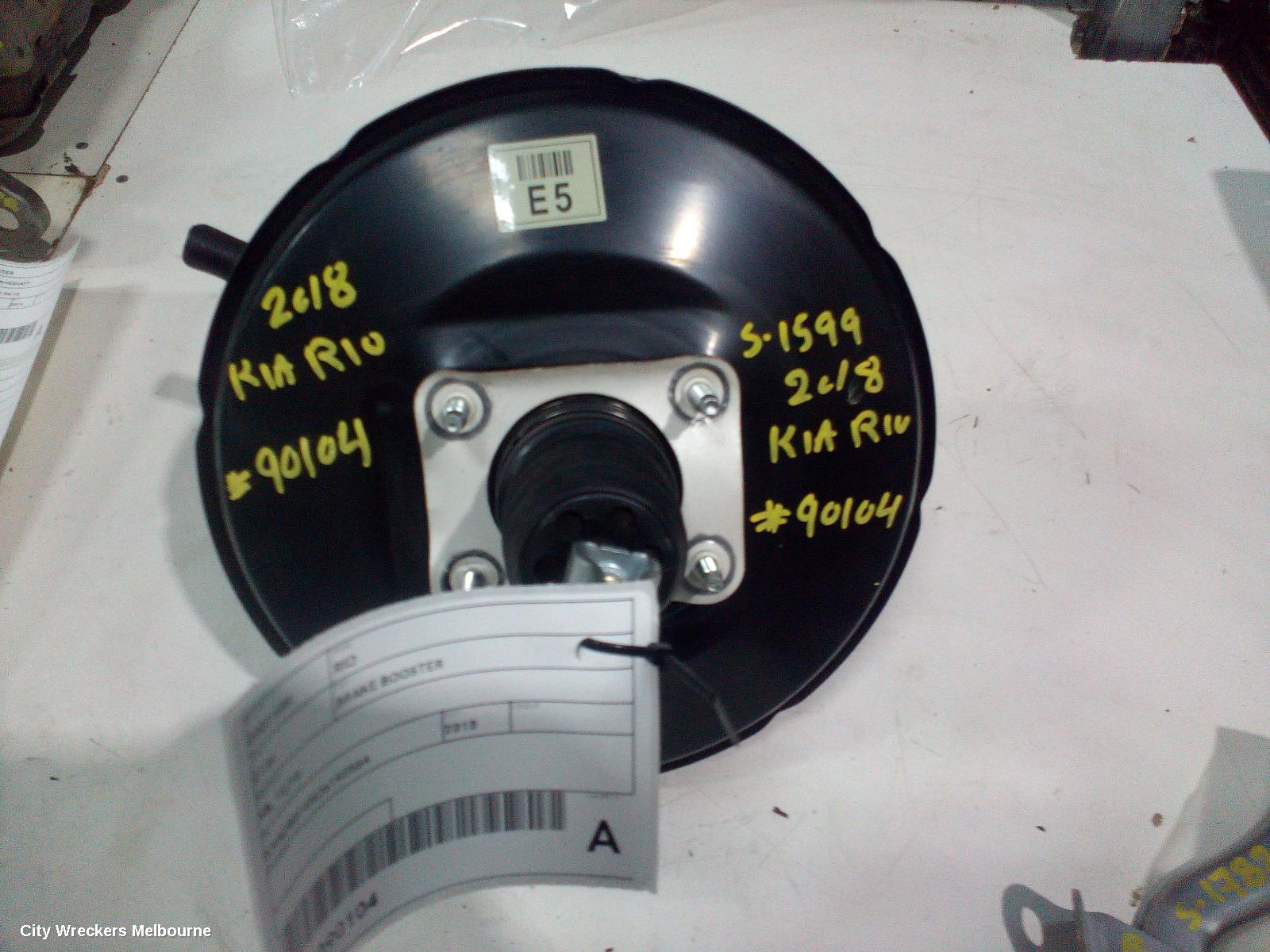 KIA RIO BRAKE BOOSTER, YB, PETROL, 1.4, 12/2016 ONWARDS