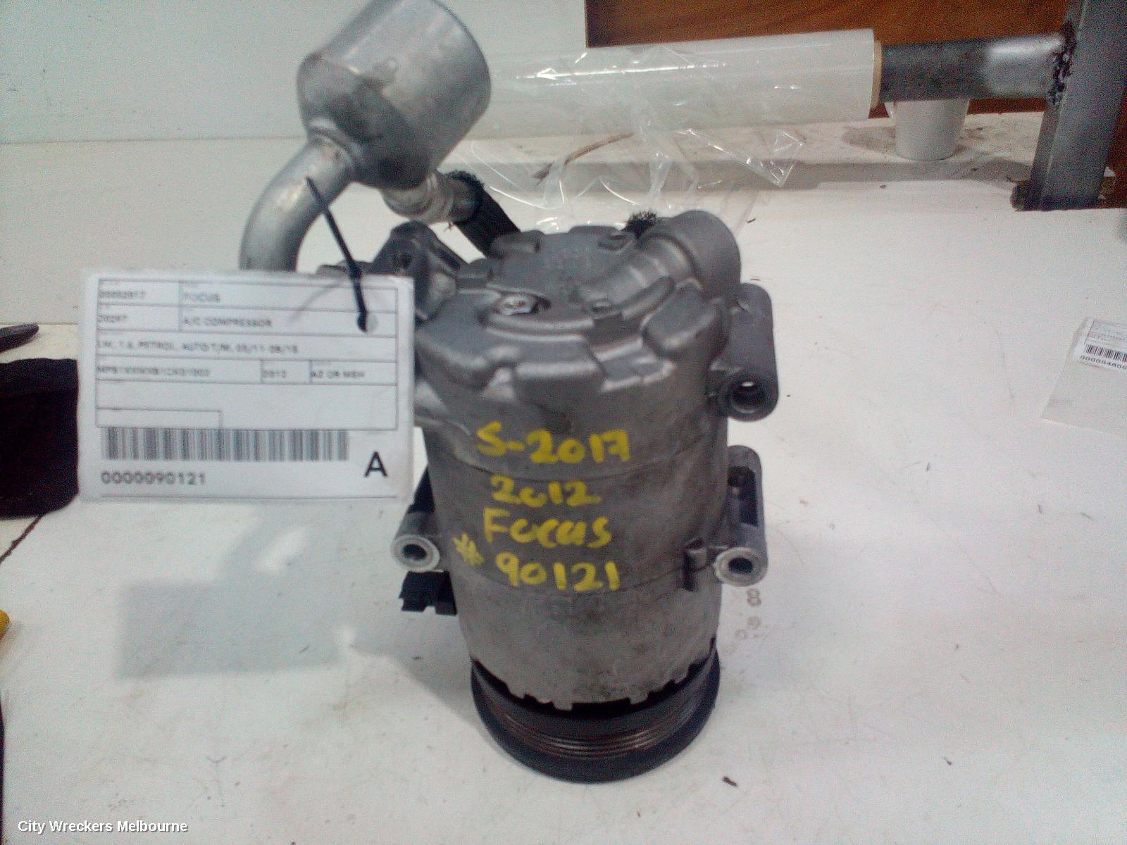 FORD FOCUS A/C COMPRESSOR, LW, 1.6, PETROL, AUTO T/M, 05/2011 - 08/2015