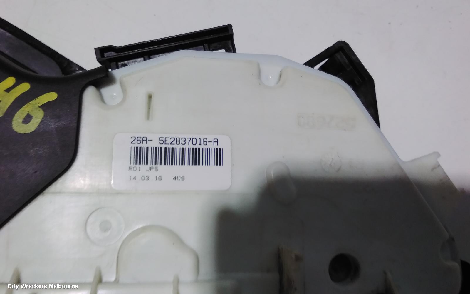 VOLKSWAGEN PASSAT DOOR/BOOT/GATE LOCK, RIGHT FRONT DOOR LOCK, B8/MK7, 06/2015 ONWARDS