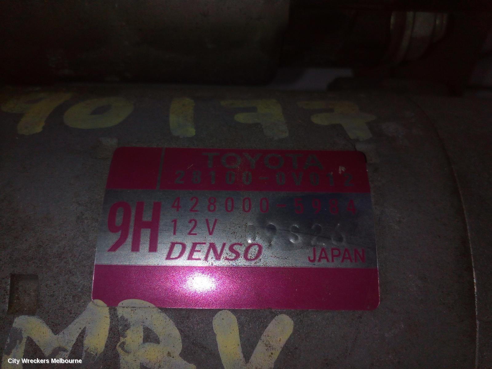 TOYOTA CAMRY STARTER, PETROL, 2.5, 2AR-FE, ASV50, 12/2011 - 10/2017