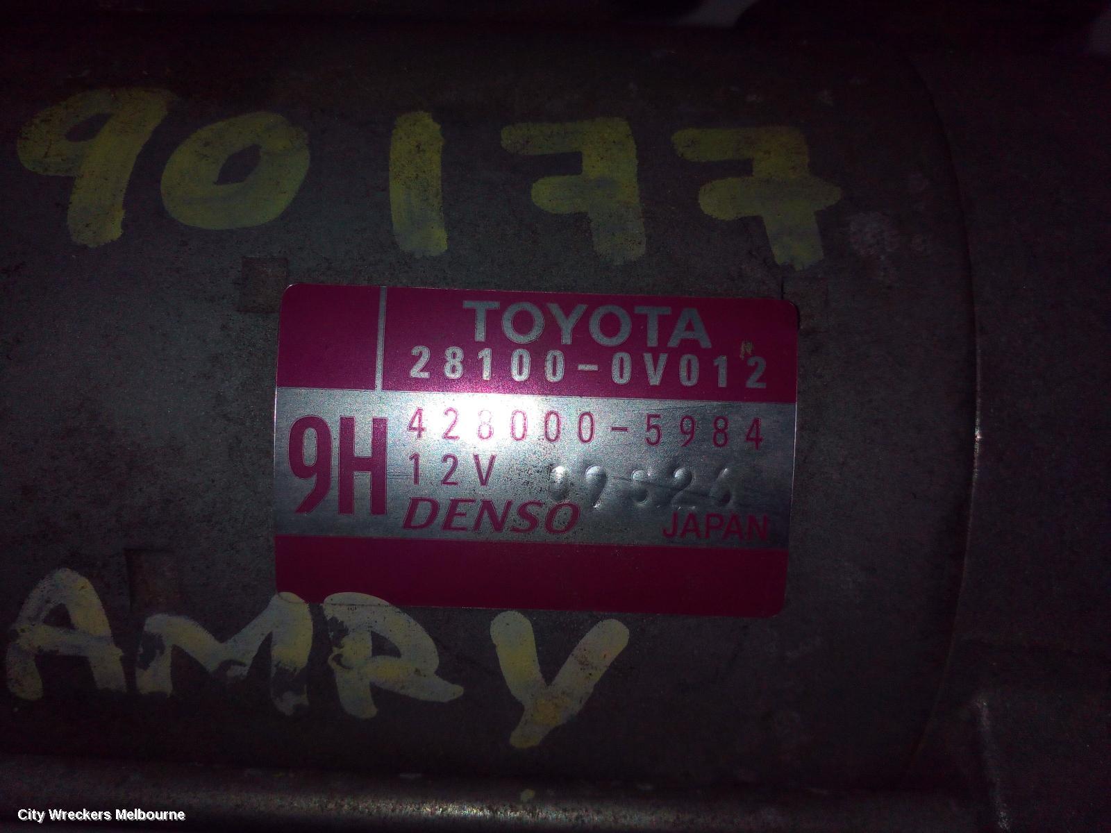TOYOTA CAMRY STARTER, PETROL, 2.5, 2AR-FE, ASV50, 12/2011 - 10/2017