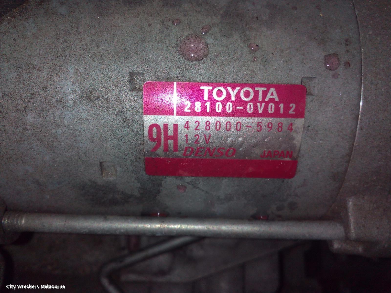 TOYOTA CAMRY STARTER, PETROL, 2.5, 2AR-FE, ASV50, 12/2011 - 10/2017