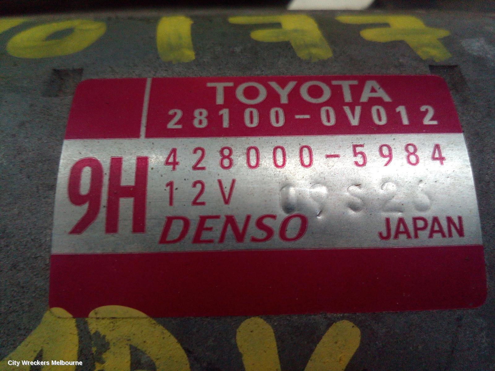 TOYOTA CAMRY STARTER, PETROL, 2.5, 2AR-FE, ASV50, 12/2011 - 10/2017