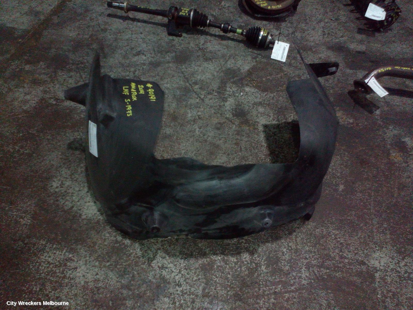 VOLKSWAGEN AMAROK LEFT GUARD LINER, 2H, FRONT, 10/2010 - 06/2016