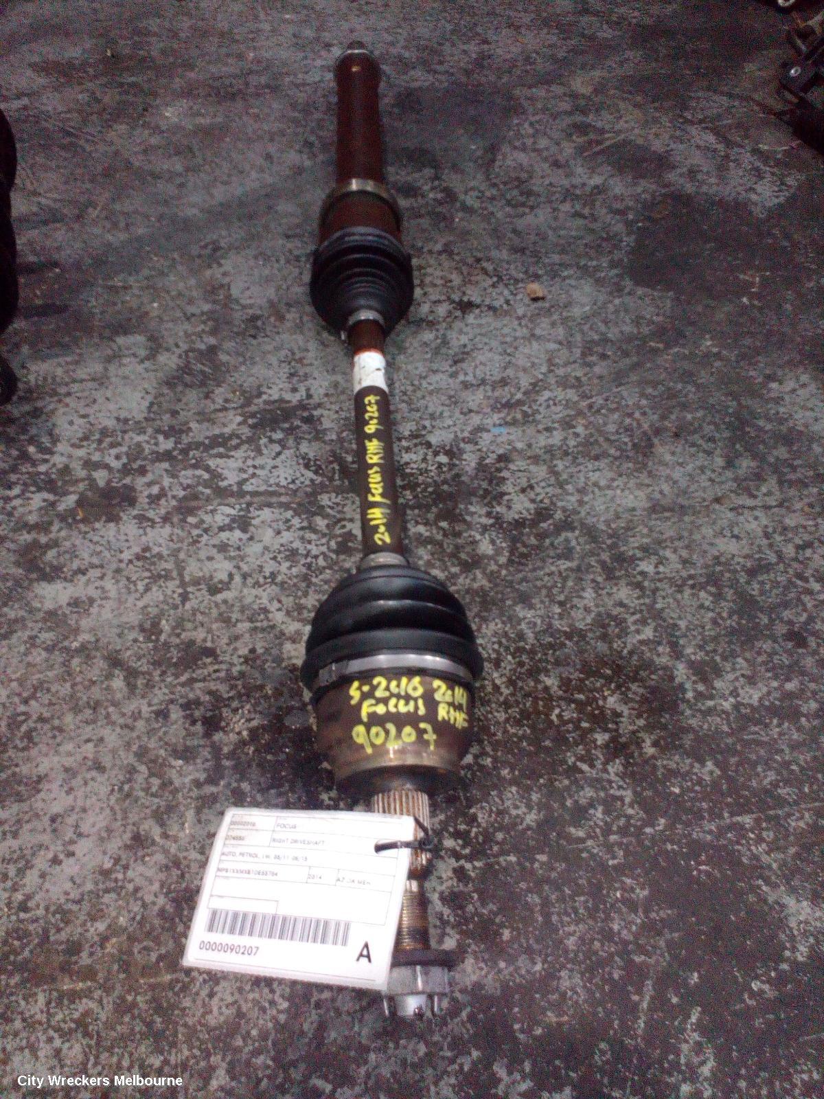 FORD FOCUS RIGHT DRIVESHAFT, AUTO, PETROL, LW, 05/2011 - 08/2015