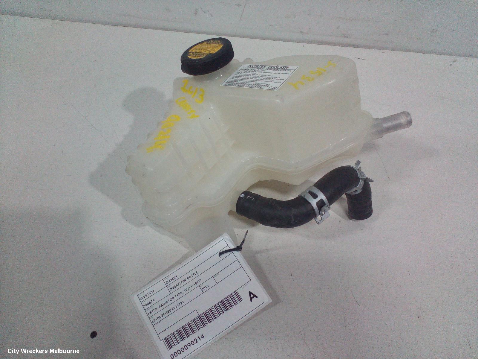 TOYOTA CAMRY OVERFLOW BOTTLE, ASV50, RADIATOR TYPE, 12/2011 - 10/2017
