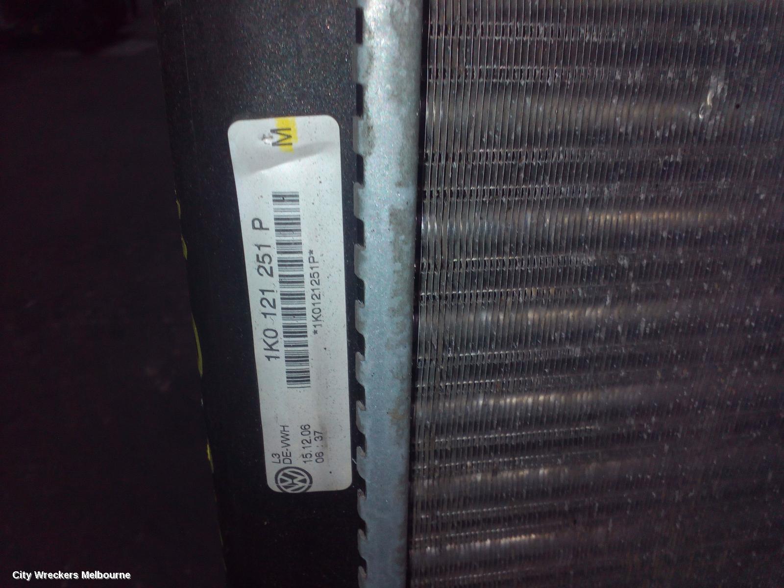 VOLKSWAGEN CADDY RADIATOR, MANUAL, 1.6, PETROL, 2K, 12/2004 - 08/2010