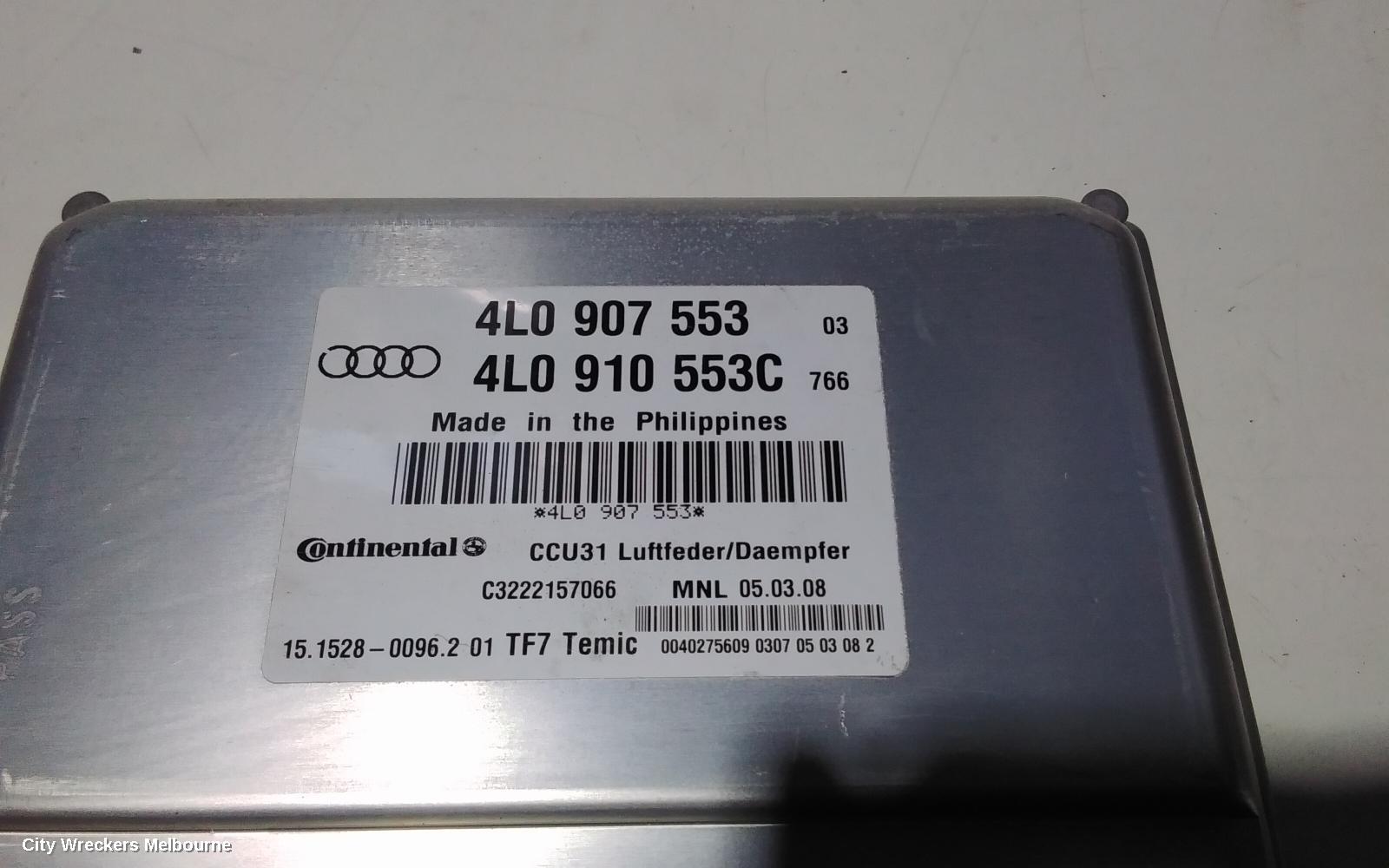 AUDI Q7, 4L, 09/2006 - 08/2015, 4L0 910 553 C    ECU SUSPENSION CONTROL AUDI Q7 CONTINENTAL: 90255