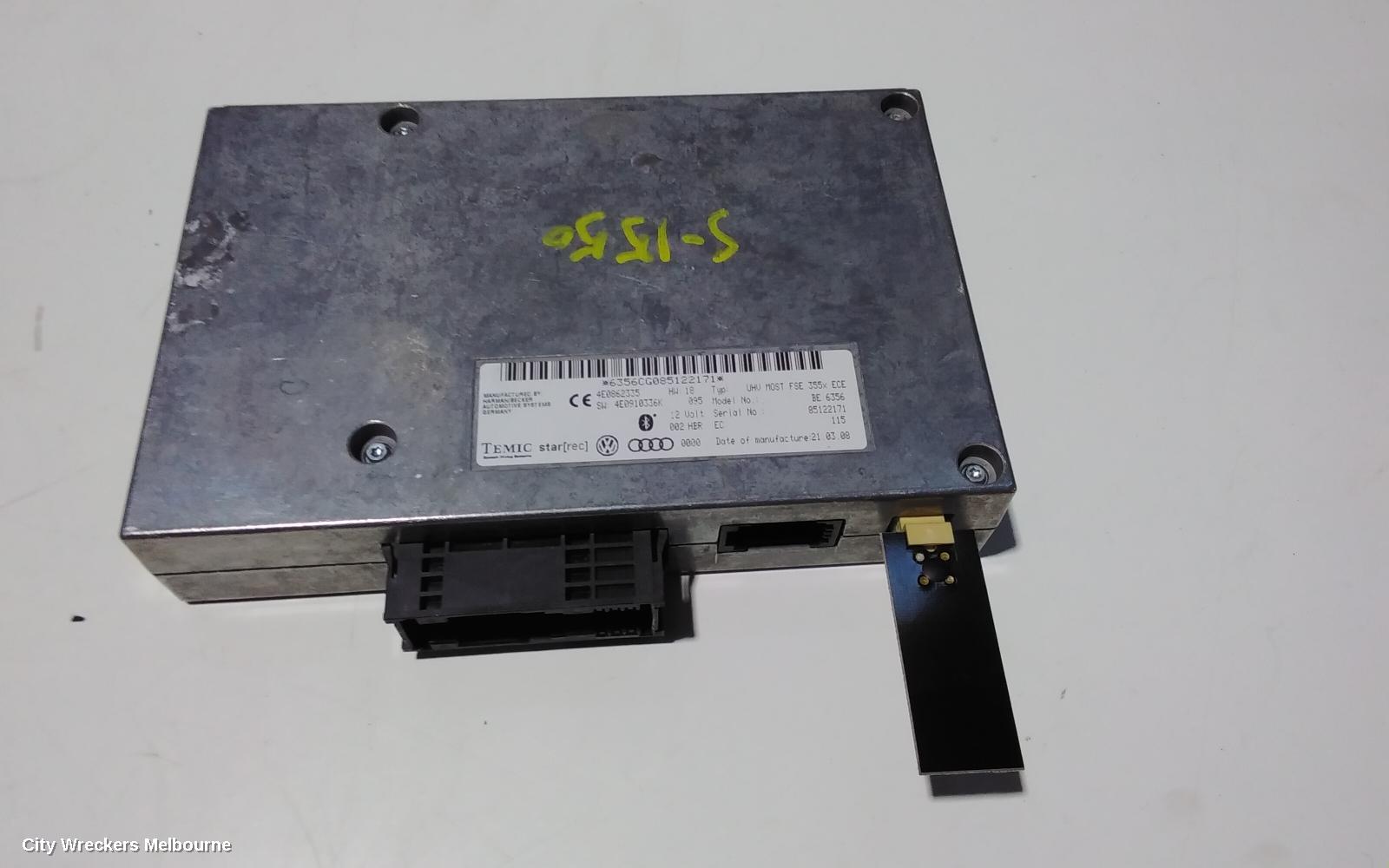 AUDI Q7 RADIO/CD/DVD/SAT/TV, BLUETOOTH MODULE***USE ECU PART TYPE***