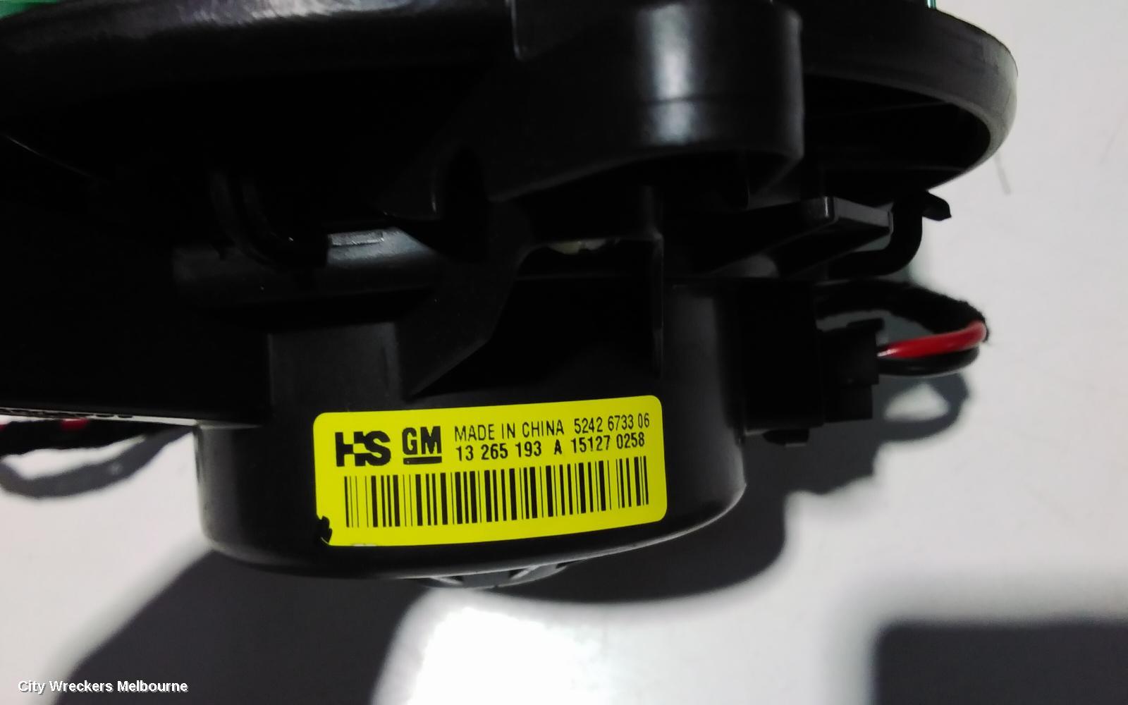 HOLDEN INSIGNIA HEATER FAN MOTOR, GA, 02/2015 - 01/2017