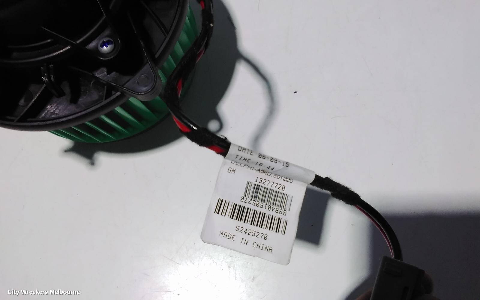 HOLDEN INSIGNIA HEATER FAN MOTOR, GA, 02/2015 - 01/2017