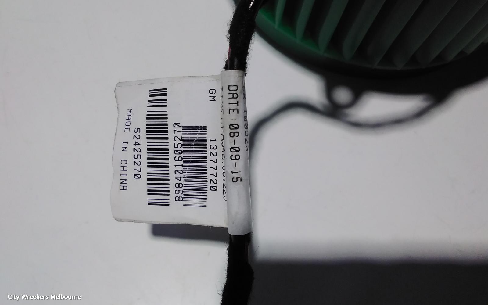 HOLDEN INSIGNIA HEATER FAN MOTOR, GA, 02/2015 - 01/2017