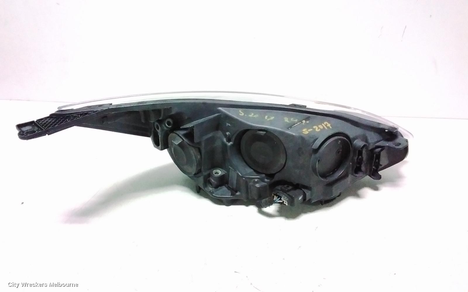 FORD FOCUS LEFT HEADLAMP, LW, AMBIENTE/TREND, HALOGEN TYPE, CHROME INSERT, 08/2012 - 08/2015